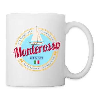 Monterosso Cinque Terre La Spezia Italien Souvenir - Tasse - Weiß - Rechts