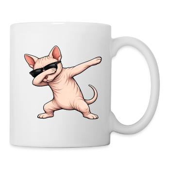 Dabbing Sphynx Katze - Tasse - Weiß - Rechts