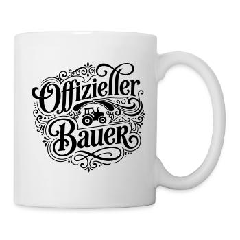 Offizieller Bauer Spruch - Tasse - Weiß - Rechts