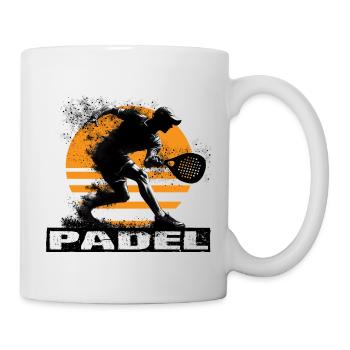 Padel - Tasse - Weiß - Rechts