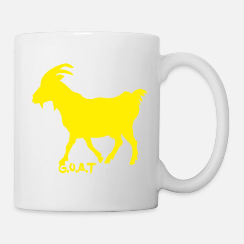 Chèvre GOAT jaune - Mug blanc - blanc