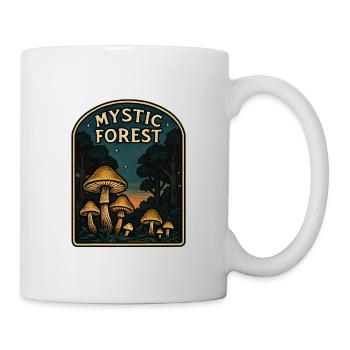 Mystic Forest Mushrooms - Tasse - Weiß - Rechts