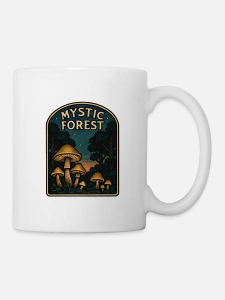 Mystic Forest Mushrooms - Tasse - Weiß