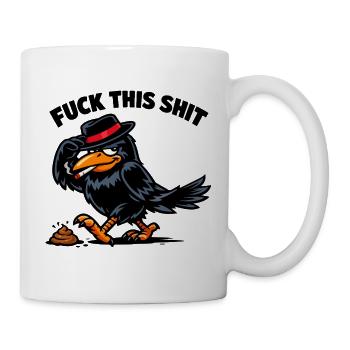 Raven Rebel with Hat - Mug - white - Right