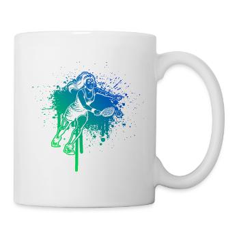 Pickleball Fans und Pickleball Fan passen zusammen - Tasse - Weiß - Rechts