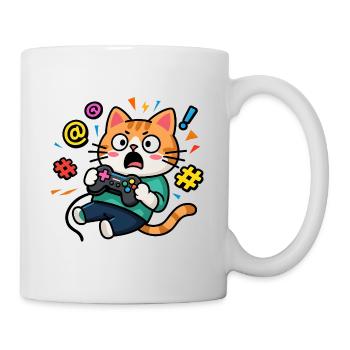 Gamer Cat Unleashed - Tasse - Weiß - Rechts
