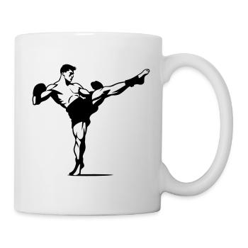Kickboxing - Mug blanc - blanc - Droite