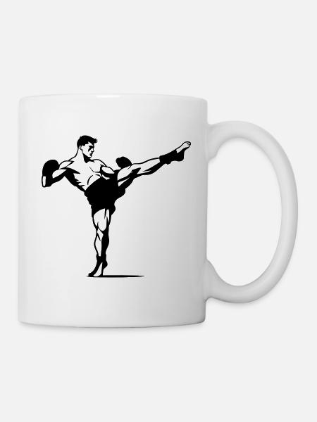Kickboxen - Tasse - Weiß