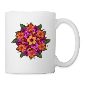 Floral bouquet in warm tones - Mug - white - Right