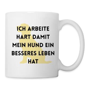 Lustiges Hunde Shirt Geschenk Hundeliebhaber  - Tasse - Weiß - Rechts