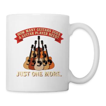 Conception du joueur de guitare – Il ne reste qu’une guitare - Mug blanc - blanc - Droite