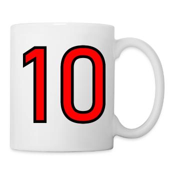 10. 10 YEARS. 10th ANNIVERSARY. 10 YEAR ANNIVERSARY. - Mug - white - Right