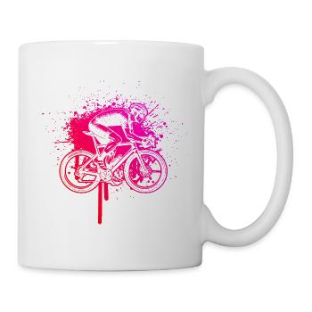 Idée cadeau pour un vélo de route avec vélo de route - Mug blanc - blanc - Droite