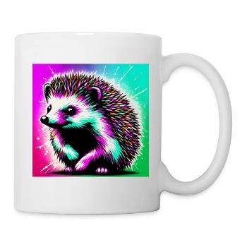 hérisson - Mug blanc - blanc - Droite