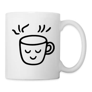 Coffee Mug Coffee Junkie Morning Grouch - Mug - white - Right