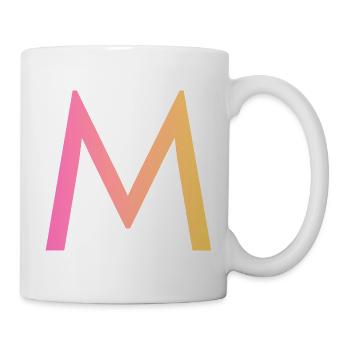 M - Tasse - Weiß - Rechts