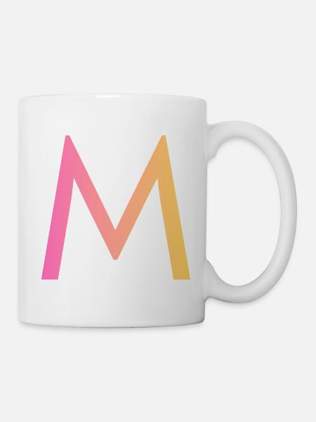 M - Tasse - Weiß