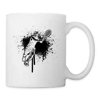Idée cadeau pour un tennis avec tennis - Mug blanc - blanc - Droite