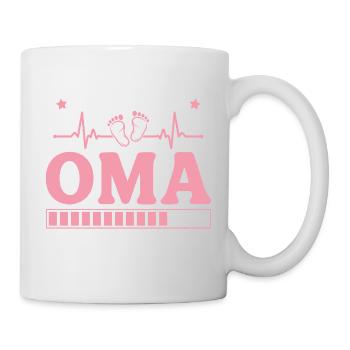 Ich werde Oma 2027 – Werdende Großmutter - Tasse - Weiß - Rechts