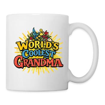 Die coolste Oma der Welt - Tasse - Weiß - Rechts