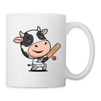 Motif humoristique de la vache grillon - Mug blanc - blanc - Droite