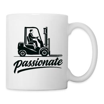 Forklift Driver Passionate Design - Mug - white - Right