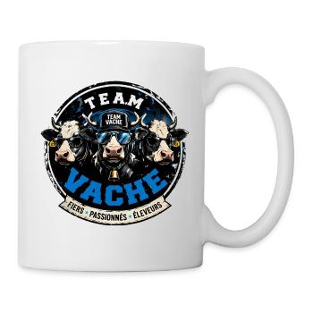Team vache humour éleveur design vaches stylées - Mug blanc - blanc - Droite