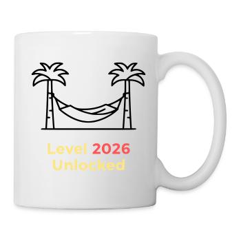 Level 2026 Unlocked Abschluss - Tasse - Weiß - Rechts