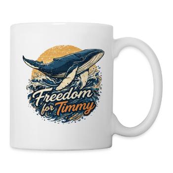 Freedom for Timmy - Wal vintage sundowner - Tasse - Weiß - Rechts