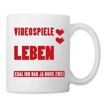 Videospiele haben mein Leben zerstört Gamer - Tasse - Weiß - Rechts