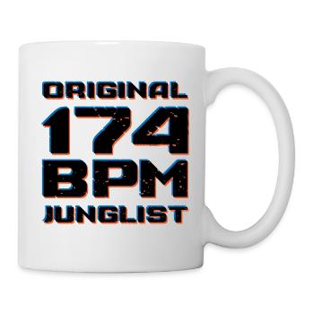 Originales 174 BPM Junglist DNB Drum and Bass - Tasse - Weiß - Rechts