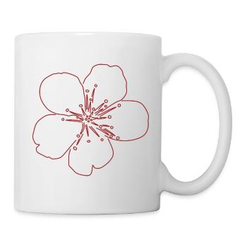 Cherry Blossom Flower Sketch - Mug - white - Right