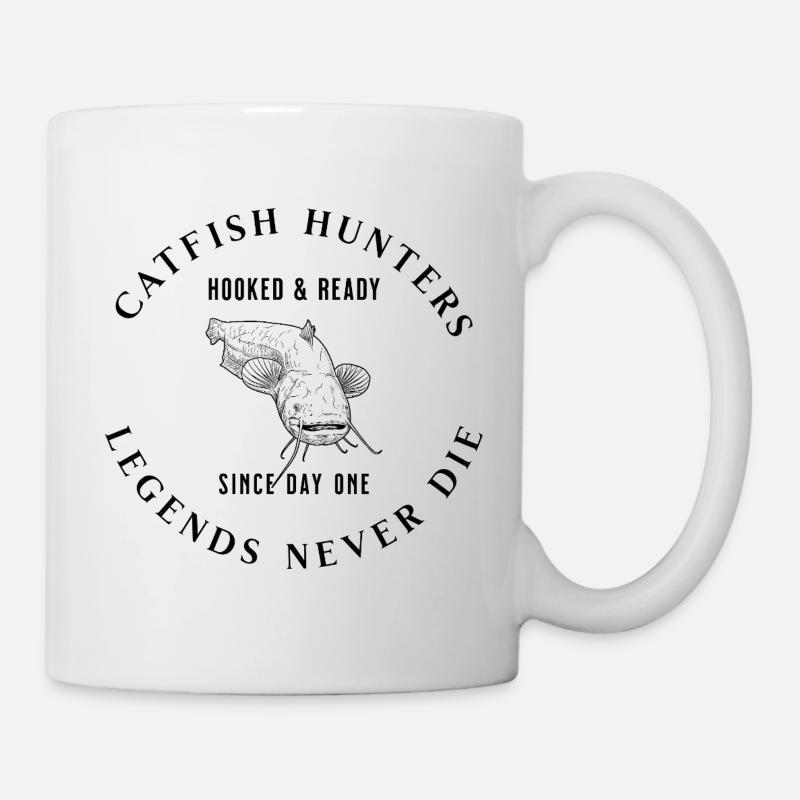 Catfish Hunters - Legends Never Die - Tasse - Weiß