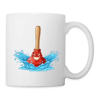 Water Anger Pungle with Wooden Stick - Mug - white - Right