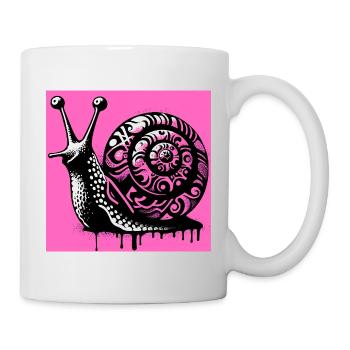 Escargot - Mug blanc - blanc - Droite