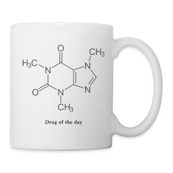 La drogue du jour - Café - Mug blanc - blanc - Droite