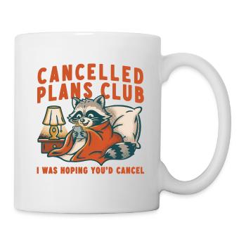 Plans annulés Club Raccoon - Mug blanc - blanc - Droite