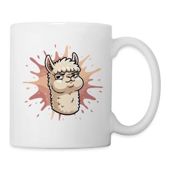 Confident Llama Splash - Mug - white - Right