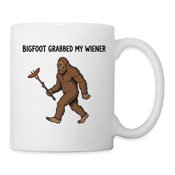 Camping drôle Sasquatch Bigfoot a eu mon pénis - Mug blanc - blanc - Droite