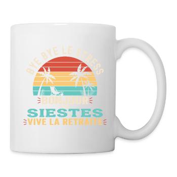 Idée Cadeau Départ Retraite Homme Femme - Mug blanc - blanc - Droite