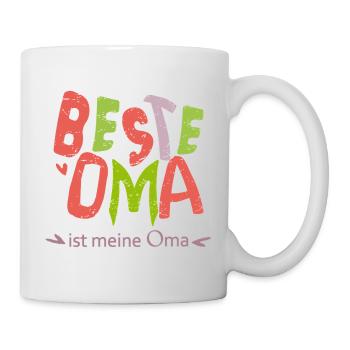 beste Oma - Tasse - Weiß - Rechts