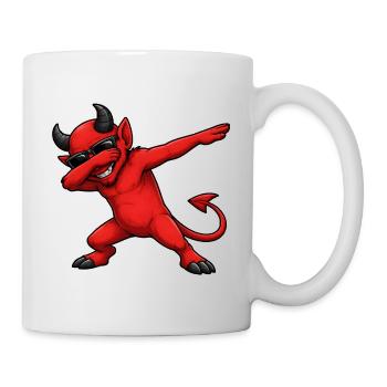 Dabbing Teufel - Tasse - Weiß - Rechts