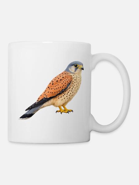 Männchen des Turmfalken - Tasse - Weiß