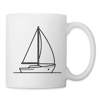 sailing ship - Mug - white - Right