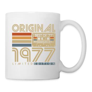 1977 Vintage Vintage Rétro Cadeau d’anniversaire - Mug blanc - blanc - Droite