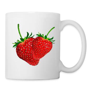 Fraises - Mug blanc - blanc - Droite