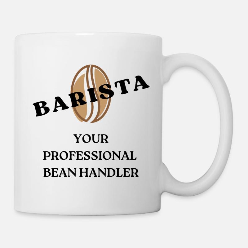 Kaffee Barista Grafik - Tasse - Weiß