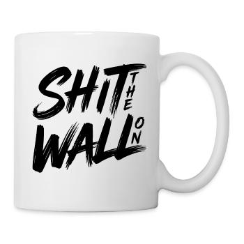 Arrête le mur - Mug blanc - blanc - Droite