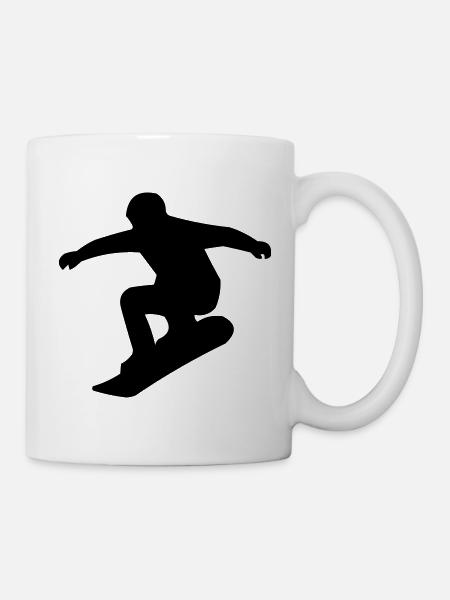 snowboarder - Tasse - Weiß