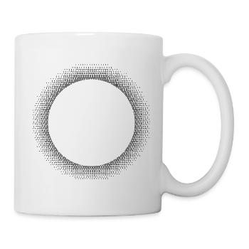 Sun Burst Design T-Shirt - Tasse - Weiß - Rechts